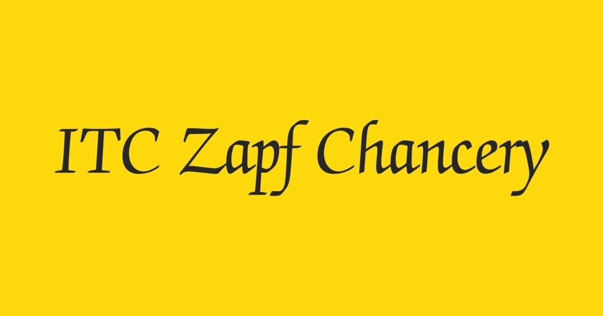 zapf chancery ttf